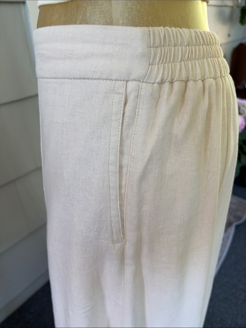 House of Harlow Linen Maxi A-Line Skirt - Picture 3 of 5